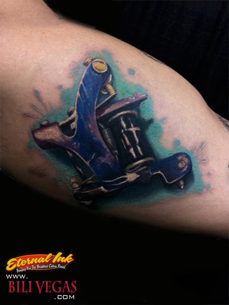Bili Vegas - Tattoo machine blue